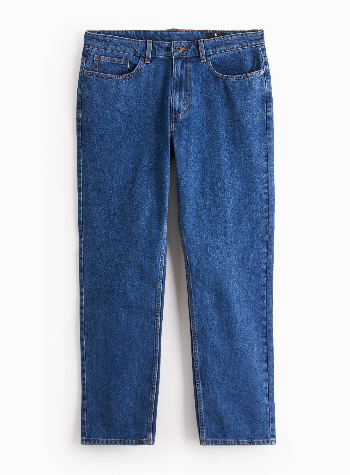 Blue Regular Fit Jeans 40R - Image 3